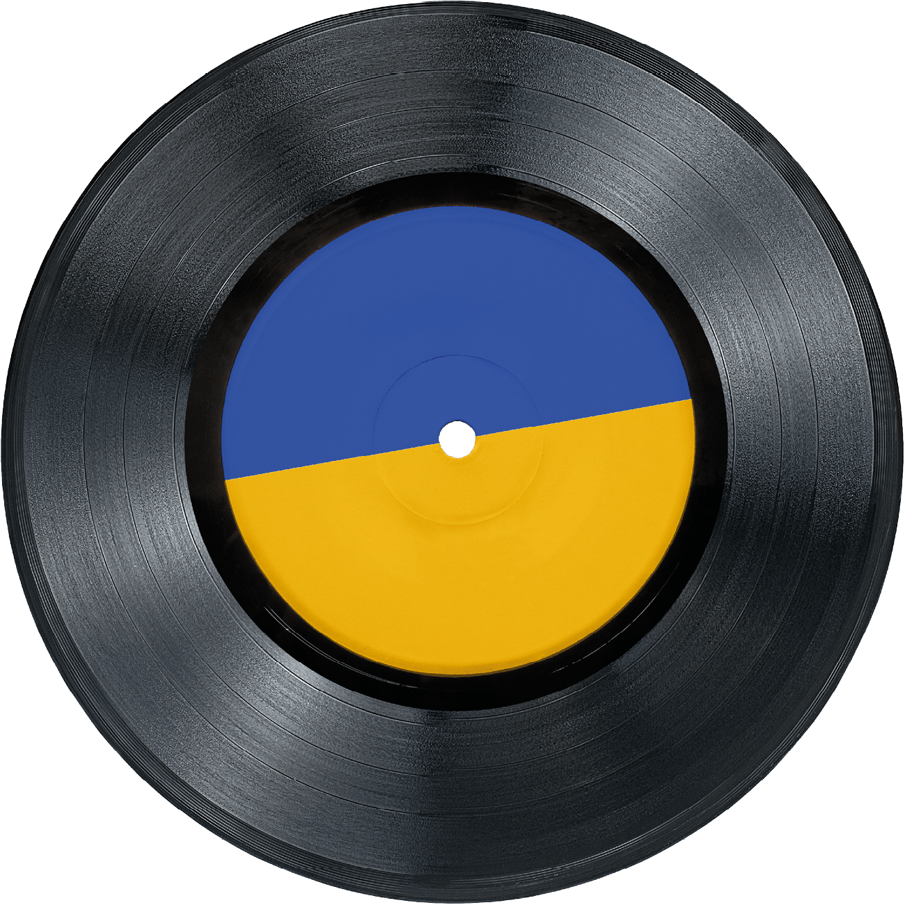 Vinyl record on white background, isolated